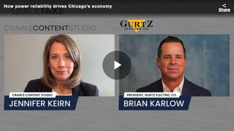 Crain’s Chicago Business Quick Take Explores How Power Reliability Drives Chicago’s Economy